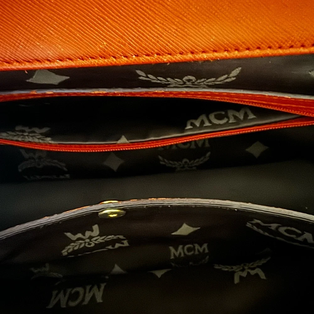 MCM Leather Satchel/ Crossbody Bag - Picture 12 of 16